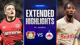 Bayer Leverkusen vs Salzburg Extended Highlights  UCL League Phase MD 5  CBS Sports Golazo [upl. by Magnusson]