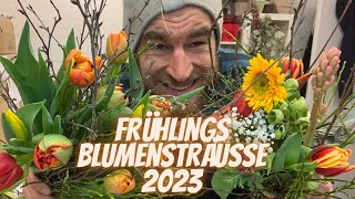 Blumenstrauss Ideen Frühling 2023  Blumenkreationen im Blumenmann Style zum selber machen [upl. by Jobina]