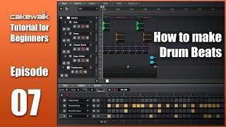 Cakewalk Tutorial E07 • How to make Drum Beats in Cakewalk [upl. by Socem]