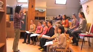 Canterini Childrens Chorus  WarmUp Choral Rehearsal [upl. by Diley]