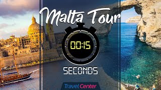 Malta tour in 15 seconds  Best places to visit in Malta [upl. by Chilt]