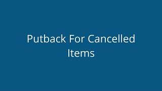 How to Edit Shipment Items amp Manage Putback Workflow After Item Cancellation in a Picklist English [upl. by Olaznog945]