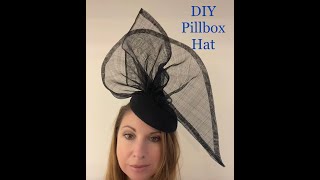 How to make a Freeform Fascinator on a Pillbox Base DIY Sinamay hat Met Gala Part 1  Millinery [upl. by Dlanor]