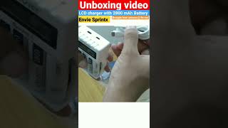 Envie Sprintx LCD charger with 2800mah battery unboxing unboxingvideo wednesday camera [upl. by Aneed318]