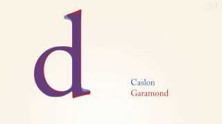 Caslon vs Garamond [upl. by Eahsal442]