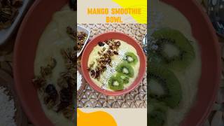 Mango Smoothie Bowl Recipe Quick And Healthy Vegan Breakfast Idea [upl. by Kcirdahc880]