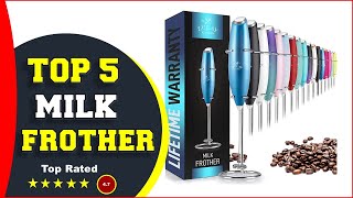 ✅ Top 5 Best Milk Frothers On Amazon 2023 Tested amp Reviewed [upl. by Eirolam]