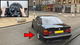 Forza Horizon 4 BMW M5 E34 Steering Wheel  Shifter  Handbrake Gameplay [upl. by Brenna384]