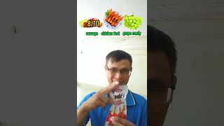 eat spicy chicken feet sausages and grape candy eating food fruit funny youtubeshorts shorts [upl. by Burnaby169]