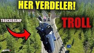 YETKİLİNİN YANINDA KACAKTV Yİ TROLLEDİ BAN YEMEDİ ETS2 MP  TruckersMP Alps [upl. by Pinckney]