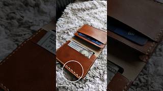 Shell cordovan leather wallet Handmade leather card wallet to carry your essentialsshellcordovan [upl. by Lemuel698]