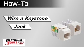 How To Wire a Keystone Jack [upl. by Enoid]