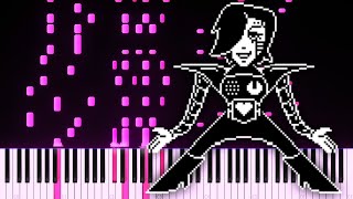 Death By Glamour from UNDERTALE  Piano Tutorial  Synthesia [upl. by Margot606]