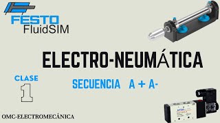 ELECTRO NEUMÁTICA SECUENCIA A A [upl. by Sadnac81]