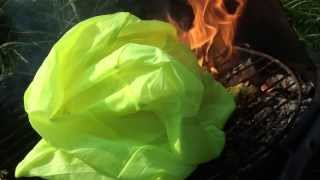 HDV0241 yellow fluorescent Nylon burning [upl. by Zetnwahs]