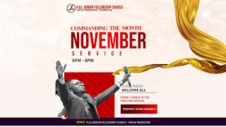 COMMANDING THE MONTH OF NOVEMBER  5PS OF DESTINY  PROPHET STEVE OMODECX  GLORY2024 [upl. by Rikki]