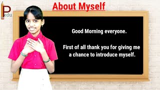 Myself  Self introduction in English  How to Introduce yourself  Kids Personality development [upl. by Volin]