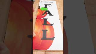 DIY Painted Porch Sign Welcome Fall [upl. by Htelimay438]