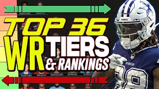 Complete 2024 Fantasy Football WR Rankings Top 36 [upl. by Maryly]