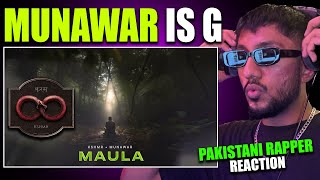 MAULA  KSHMR Munawar Faruqui Pakistani Rapper Reaction  KARAM Album [upl. by Jarib]