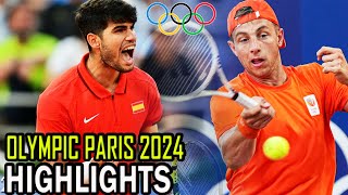 Carlos Alcaraz vs Tallon Griekspoor R2 Highlights  Olympic 2024 [upl. by Dexter236]