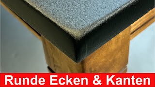 KlingerFoliende  Küchenfront mit runden Ecken und Kanten bekleben Anleitung 45 Schneidetechnik [upl. by Elocen]