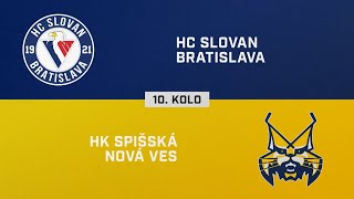 10 kolo HC Slovan Bratislava – HK Spišská Nová Ves 21 HIGHLIGHTY [upl. by Wojcik]