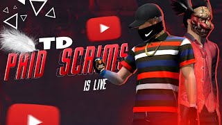 TD PAID SCRIMS  Playing Squad  GARENA FREE FIRE MAX [upl. by Aed]