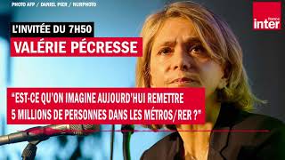 Valérie Pécresse  quotEstce qu’on imagine remettre 5 millions de personnes dans les métrosRER quot [upl. by Dulciana]