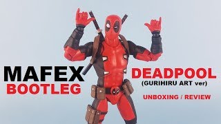 knockoff Dead pool MAFEX Gurihiru art ver action figure unboxingreview knockoffbootleg [upl. by Egwan]