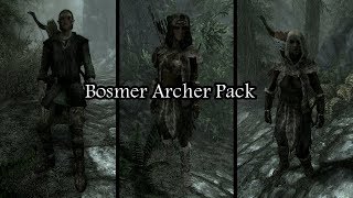 Skyrim Mods Bosmer Archer Follower Pack PS4XBOX1PC [upl. by Gallard]