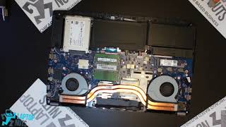 Laptop Asus GL702 Disassembly Take Apart Drive Mobo CPU amp other parts Removal [upl. by Key]