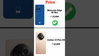 Motorola Edge 50 Neo vs realme 13 Plus 5G  Konsa phone lena chahiye  Full comperijon in short [upl. by Oiciruam]