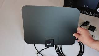 Review ViewTV 60 Mile Silver Series Flat HD Amplified Digital Indoor TV Antenna [upl. by Ok68]