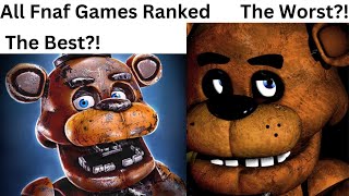 Every Fnaf games Ranked [upl. by Aiclid734]