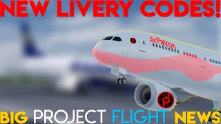 Two New Livery Codes are coming to PROJECT FLIGHT All NEW Project Flight News [upl. by Sorac632]