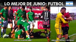 LO MEJOR DEL FUTBOL ARGENTINO EN JUNIO  Peleas patadas lujos y jugadas raras [upl. by Fonz444]