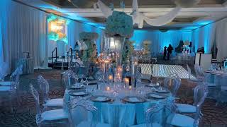 Turquoise Elegant Wedding Reception Decor [upl. by Nymrak]