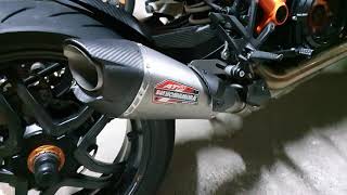 Ktm Superduke 1290 R Yoshimura AT2 titanium Slipon Sound [upl. by Atineg]