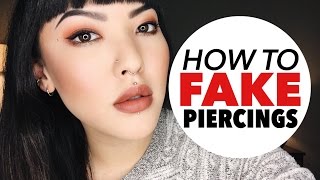 How To Fake Piercings  soothingsista [upl. by Willetta200]