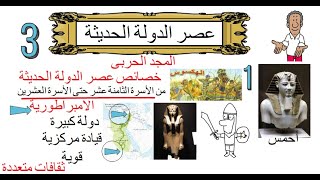 عصر الدولة الحديثة الصف الاول الاعدادى جزء اول [upl. by Demeyer711]