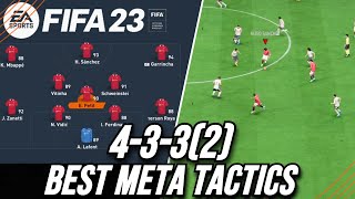 FIFA 23 BEST META 4332 CUSTOM TACTICS  Best Custom Tactics Post Patch [upl. by Nirre]