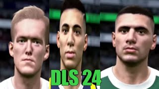 DLS 24 NEW UPDATE PLAYERS AMAZING FACES [upl. by Kung]