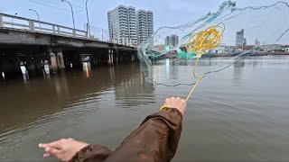 PESCARIA de TARRAFA na PONTE  Tramandaí  Imbé [upl. by Dieter]