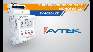 Supervisor de voltaje monofásico  SVM 220LCD [upl. by Gabriell]