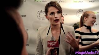 Stana Katic at Castle PaleyFest 2012 Red Carpet [upl. by Nuahs510]