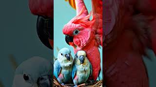 Adorable Bird Family Moment BirdFamily CuteAnimals ParrotLove ViralMoments NatureLovers FYP [upl. by Foote932]