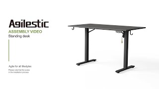 Agilestic Basic Standing DeskAnimated Installation [upl. by Noved]