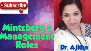 Mintzbergs Management Roles [upl. by Yoong]