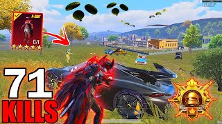 71 KILLS 🔥 FASTEST RUSH GAMEPLAY With Blood Raven XSUIT😍 ACE MASTER RANK SAMSUNGA7A8J4J5J6J7 [upl. by Ellekim]